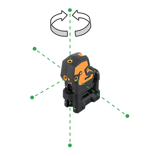 GEO FENNEL CrossPointer5 GREEN Lazer Nivo (ALMAN) resmi