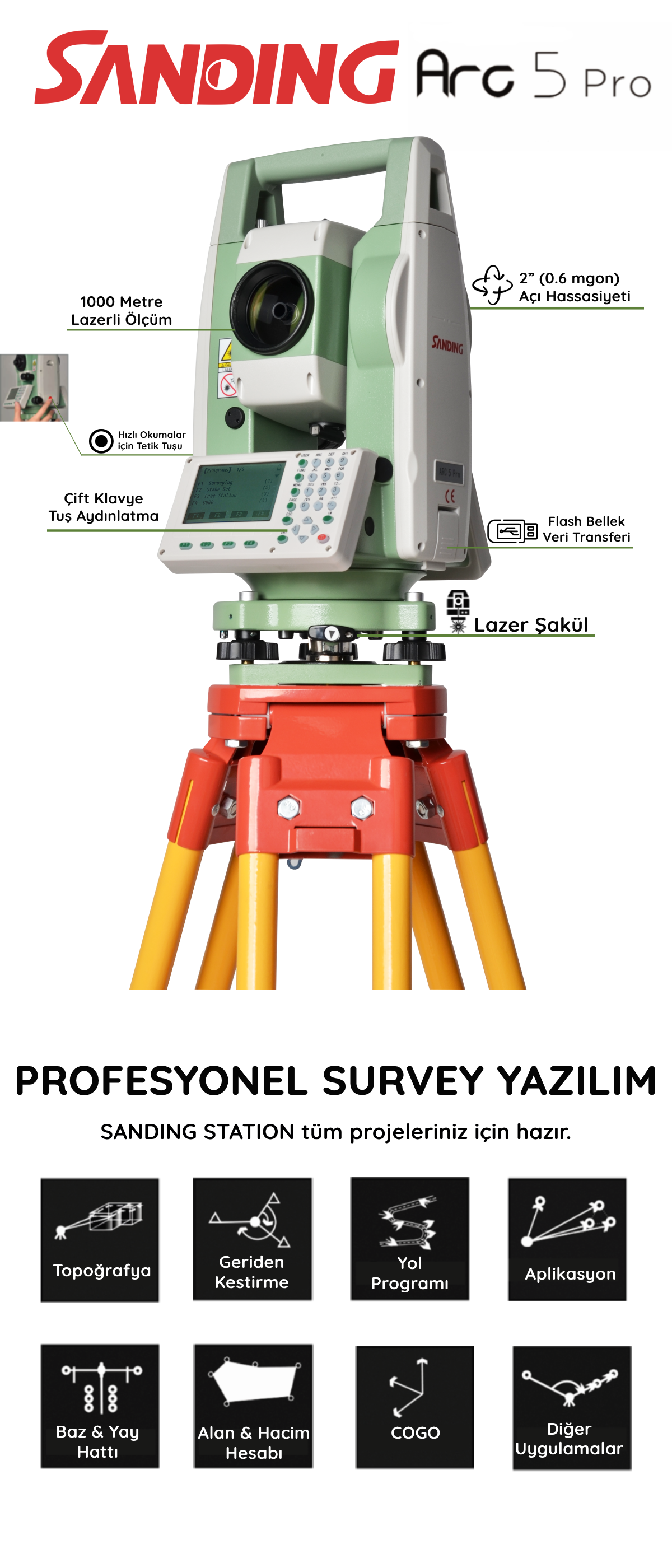 BaytekinSanding ARC5PRO Total Station