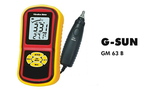 GSUN GM 63 B Titreşim Ölçüm Cihazı - Problu